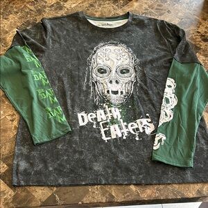 🆕 NEW Harry Potter Long Sleeve Shirt Death Eaters size XL